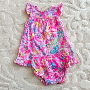 Lilly Pulitzer tropical toddler girl dress 18/24M!